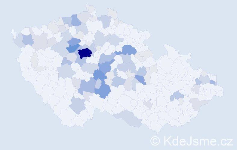 Příjmení: 'Lapáčková', počet výskytů 306 v celé ČR