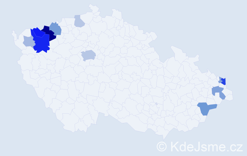 Příjmení: 'Lanzendörferová', počet výskytů 31 v celé ČR