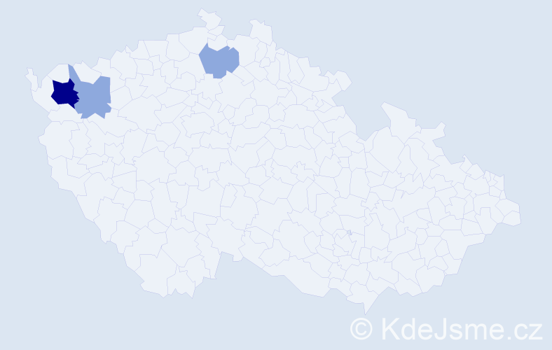 Příjmení: 'Boči', počet výskytů 8 v celé ČR