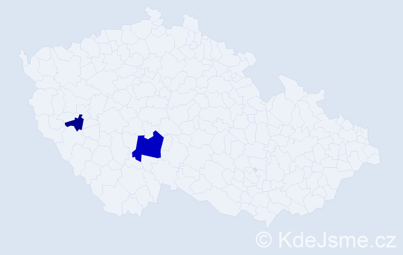 Příjmení: 'Alberg', počet výskytů 4 v celé ČR