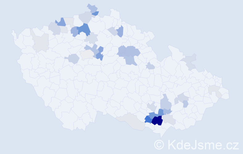 Příjmení: 'Relich', počet výskytů 99 v celé ČR