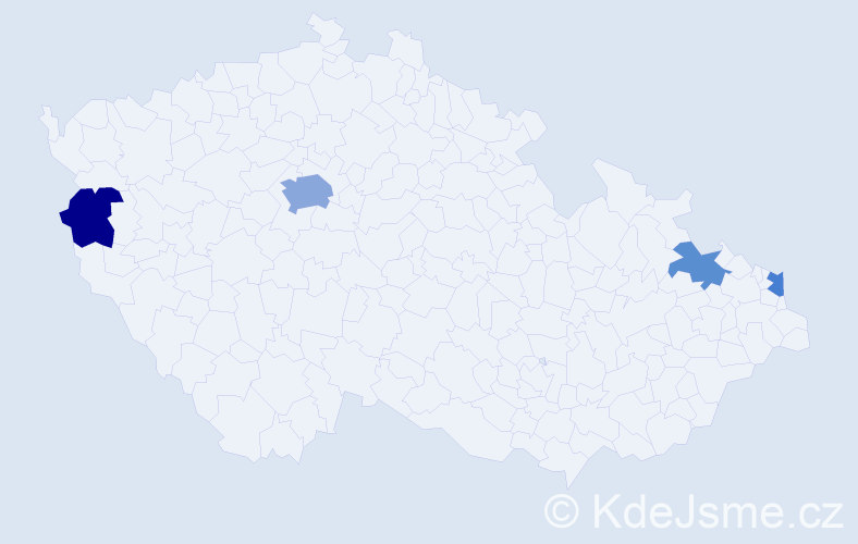 Příjmení: 'Potfajová', počet výskytů 7 v celé ČR