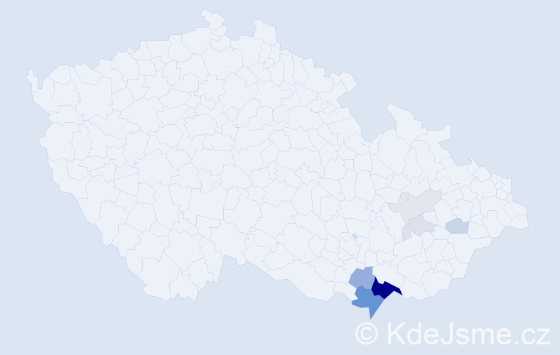 Příjmení: 'Košutková', počet výskytů 31 v celé ČR