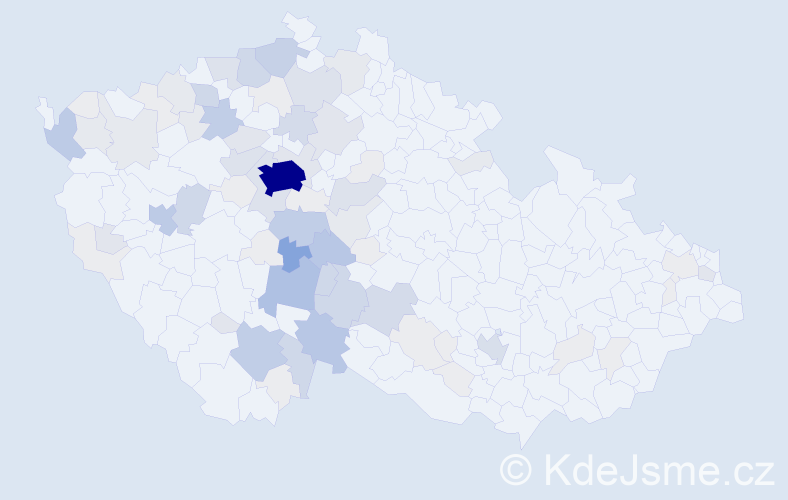Příjmení: 'Babický', počet výskytů 358 v celé ČR