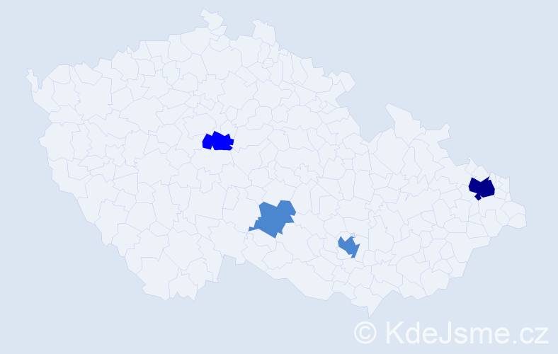 Příjmení: 'Studzinski', počet výskytů 7 v celé ČR