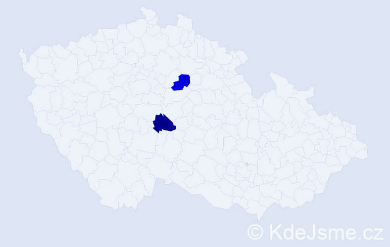 Příjmení: 'Spring', počet výskytů 4 v celé ČR