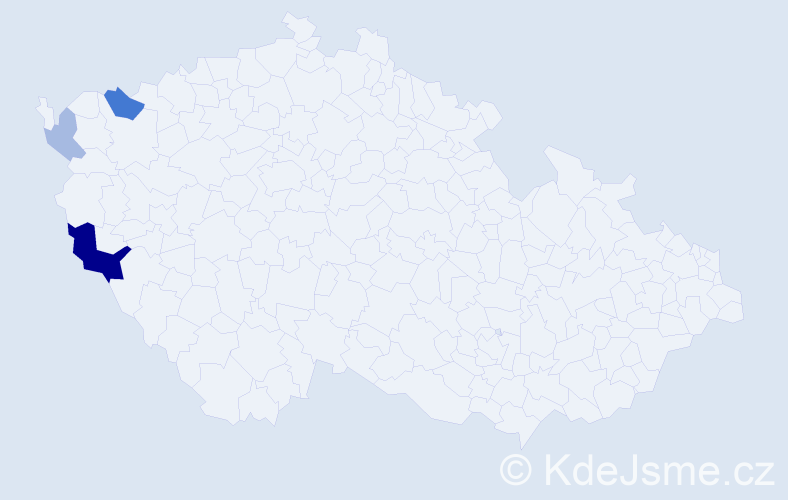 Příjmení: 'Tarka', počet výskytů 8 v celé ČR