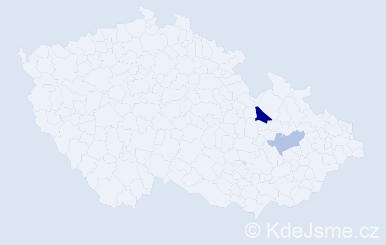 Příjmení: 'Plutzová', počet výskytů 10 v celé ČR