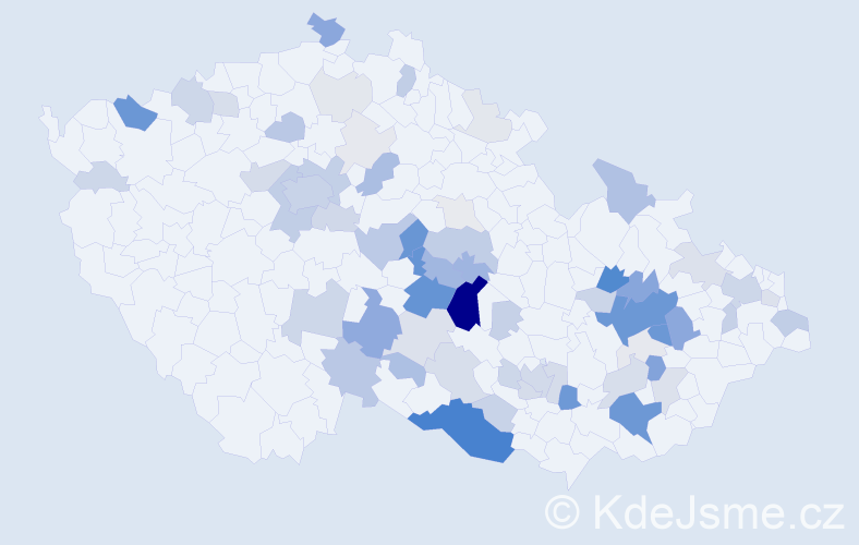 Příjmení: 'Kamarádová', počet výskytů 260 v celé ČR