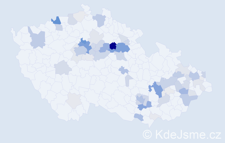 Příjmení: 'Berousková', počet výskytů 277 v celé ČR