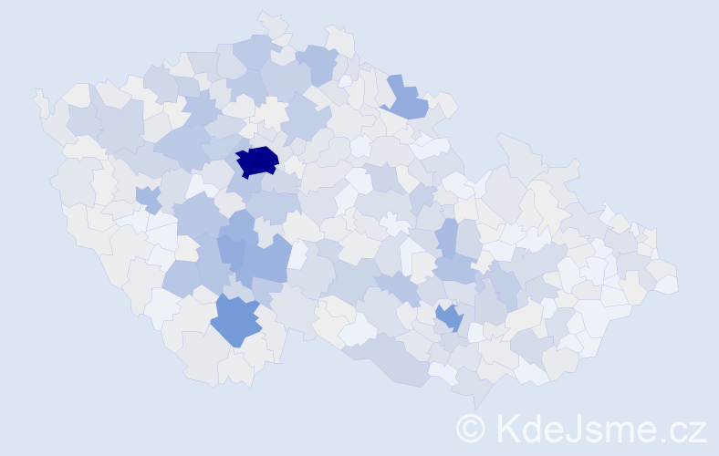 Příjmení: 'Peterka', počet výskytů 2063 v celé ČR