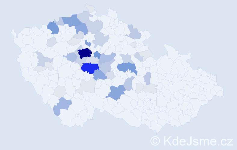 Příjmení: 'Sahula', počet výskytů 221 v celé ČR
