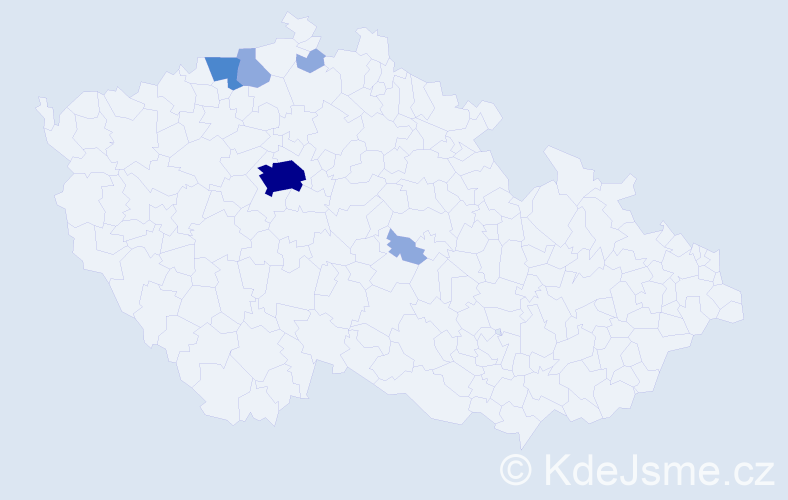 Příjmení: 'Strieglová', počet výskytů 16 v celé ČR