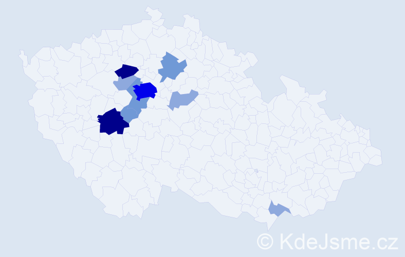 Příjmení: 'Hampeisová', počet výskytů 26 v celé ČR