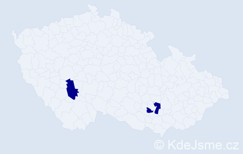 Příjmení: 'Tošič', počet výskytů 4 v celé ČR