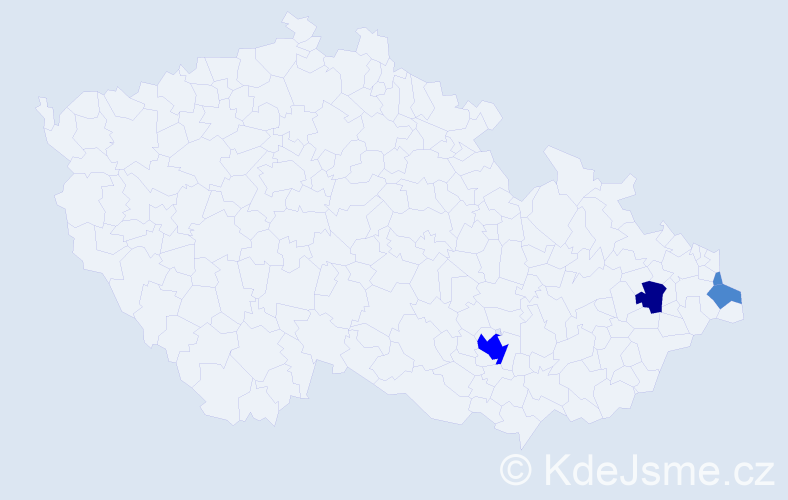Příjmení: 'Swiač', počet výskytů 7 v celé ČR