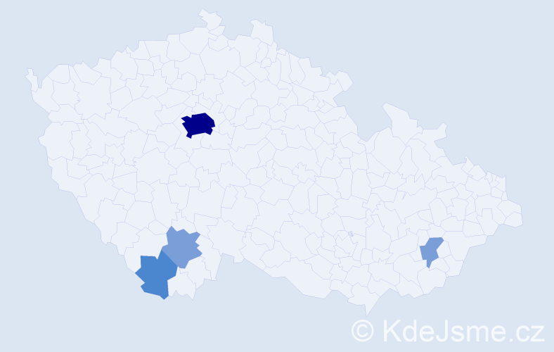 Příjmení: 'Špolc', počet výskytů 14 v celé ČR