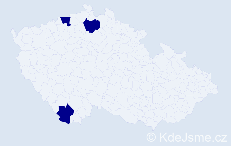 Příjmení: '"Vi Van"', počet výskytů 3 v celé ČR