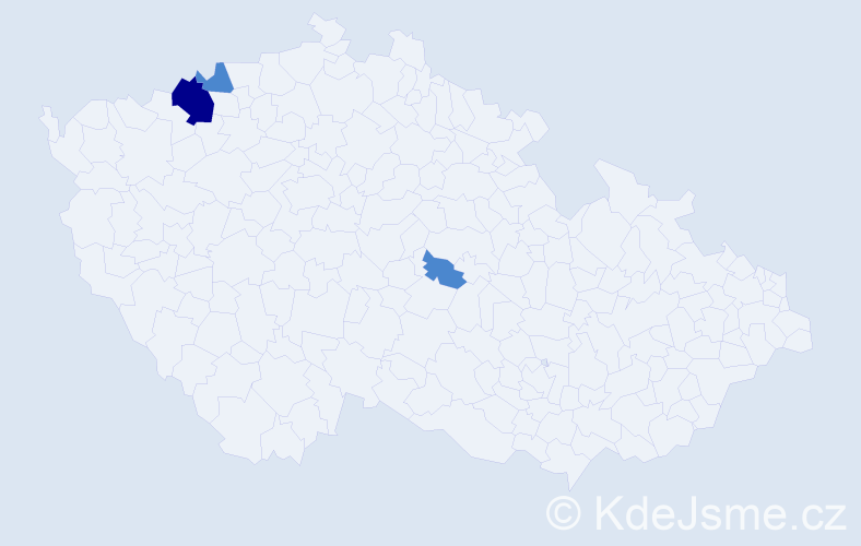 Příjmení: 'Nobstová', počet výskytů 9 v celé ČR