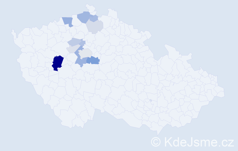 Příjmení: 'Urx', počet výskytů 37 v celé ČR