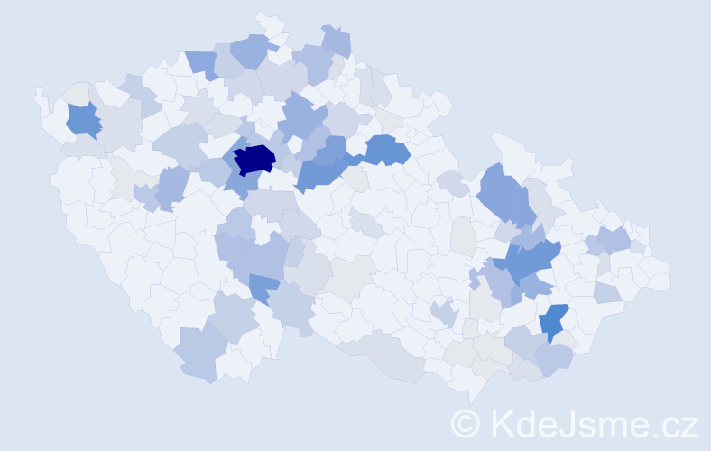 Příjmení: 'Záhorová', počet výskytů 417 v celé ČR