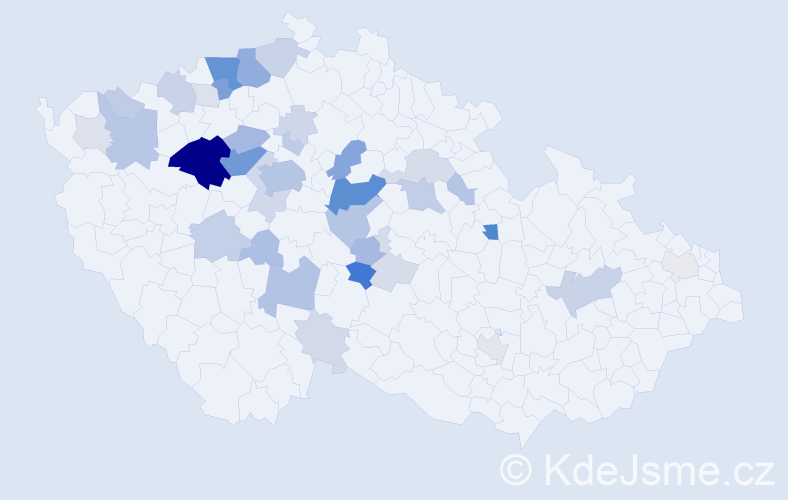 Příjmení: 'Čebiš', počet výskytů 132 v celé ČR
