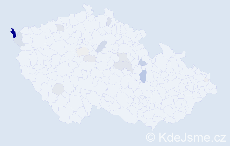 Příjmení: 'Künzel', počet výskytů 40 v celé ČR
