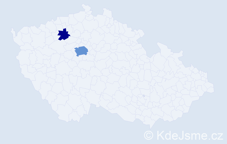 Příjmení: 'Mclaughlin', počet výskytů 7 v celé ČR