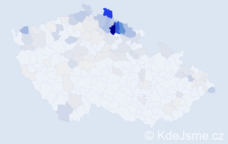 Příjmení: 'Farská', počet výskytů 404 v celé ČR