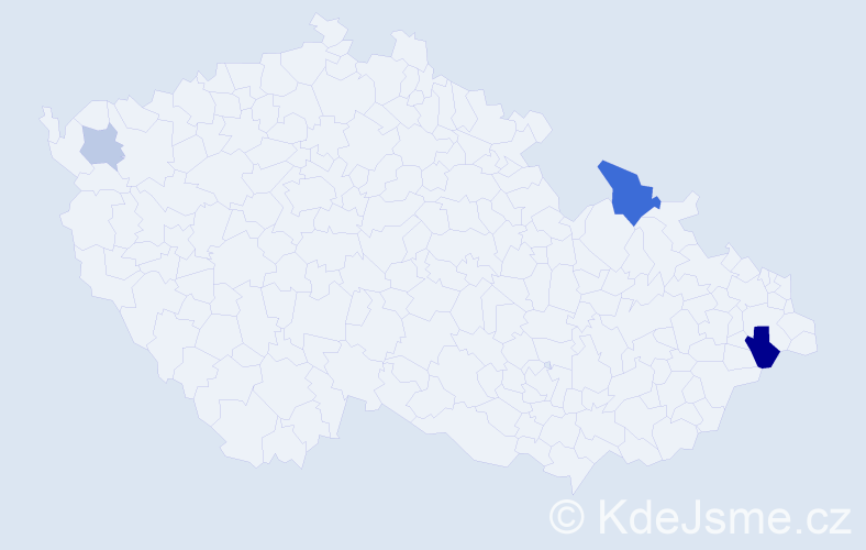 Příjmení: 'Kubinyiová', počet výskytů 7 v celé ČR