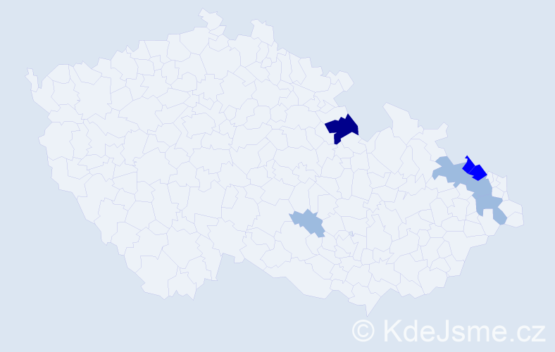 Příjmení: 'Hafera', počet výskytů 14 v celé ČR