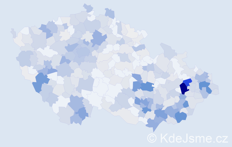 Příjmení: 'Maršálek', počet výskytů 1373 v celé ČR