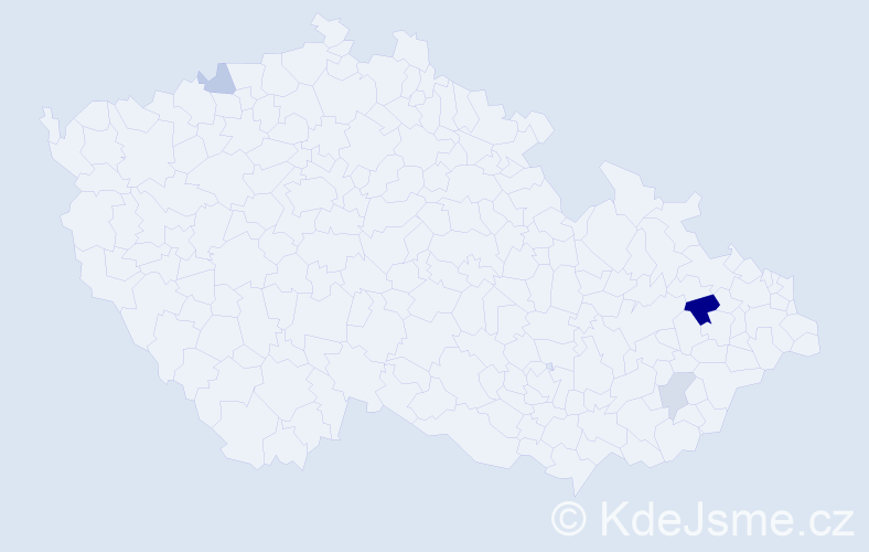 Příjmení: 'Mahušková', počet výskytů 6 v celé ČR
