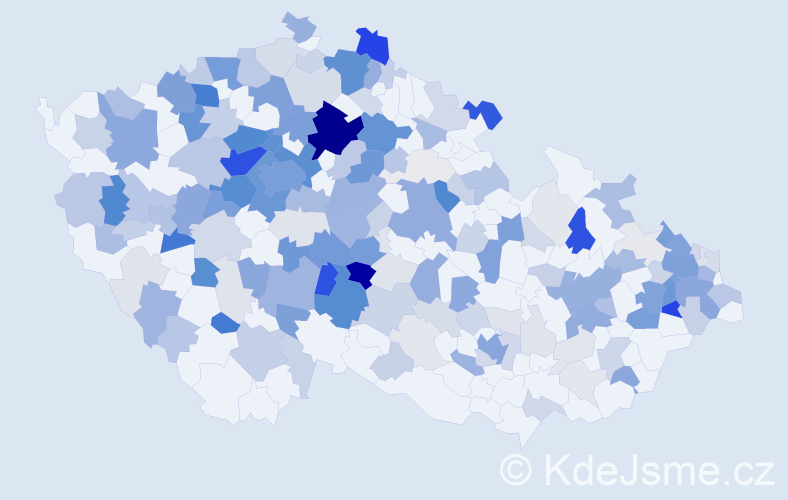 Příjmení: 'Keller', počet výskytů 687 v celé ČR