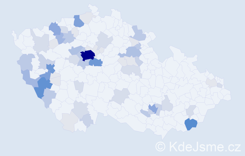 Příjmení: 'Tykalová', počet výskytů 226 v celé ČR
