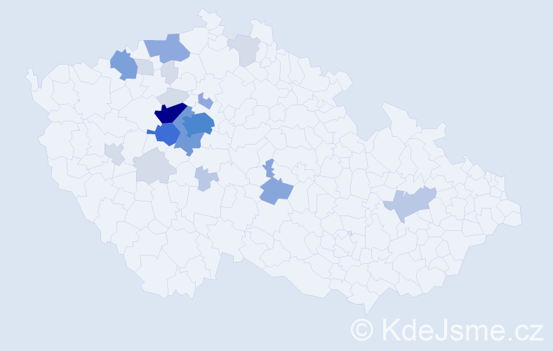 Příjmení: 'Lébr', počet výskytů 71 v celé ČR