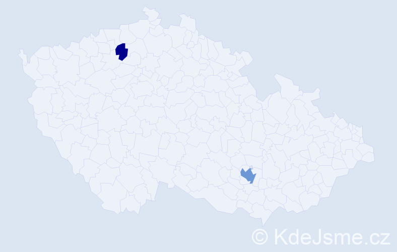 Příjmení: 'Stechyshyn', počet výskytů 4 v celé ČR