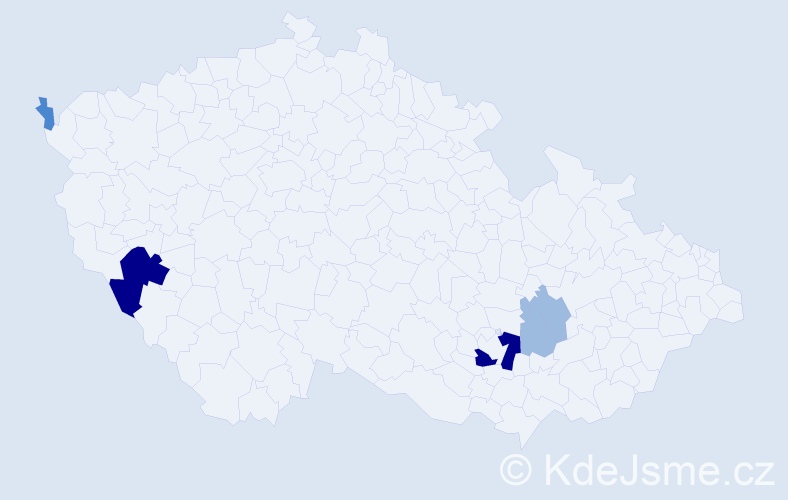 Příjmení: 'Turony', počet výskytů 12 v celé ČR