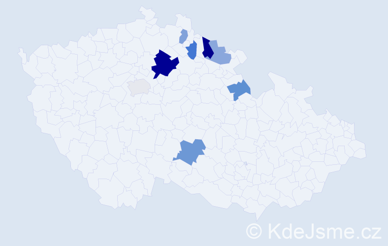 Příjmení: 'Kirchschlägerová', počet výskytů 15 v celé ČR