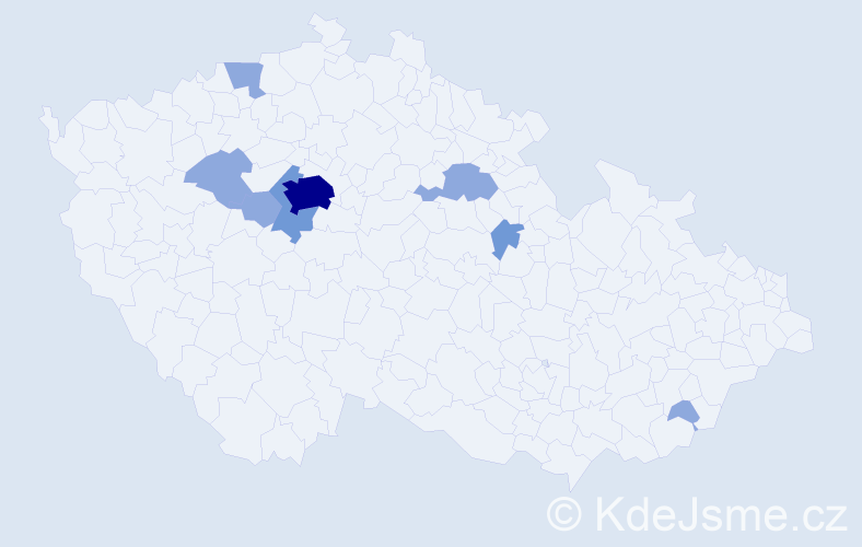 Příjmení: 'Powell', počet výskytů 15 v celé ČR