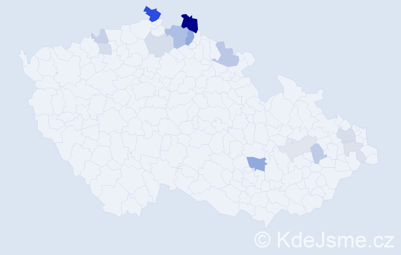Příjmení: 'Wildnerová', počet výskytů 34 v celé ČR