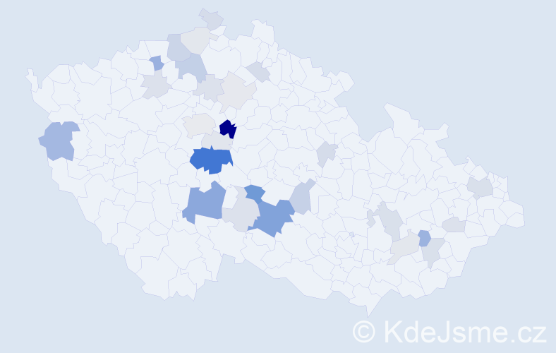 Příjmení: 'Páša', počet výskytů 91 v celé ČR