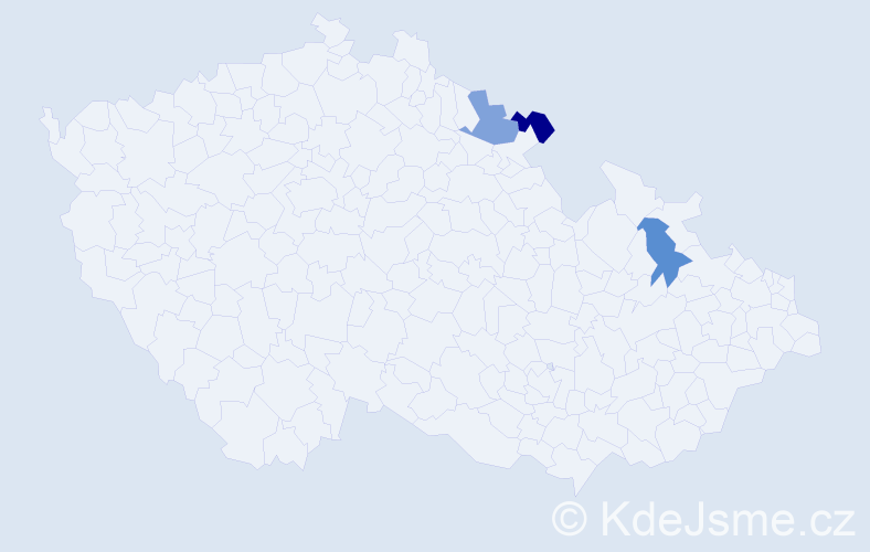 Příjmení: 'Rapán', počet výskytů 3 v celé ČR