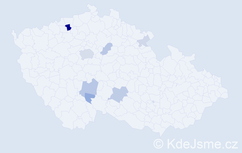 Příjmení: 'Merbsová', počet výskytů 20 v celé ČR