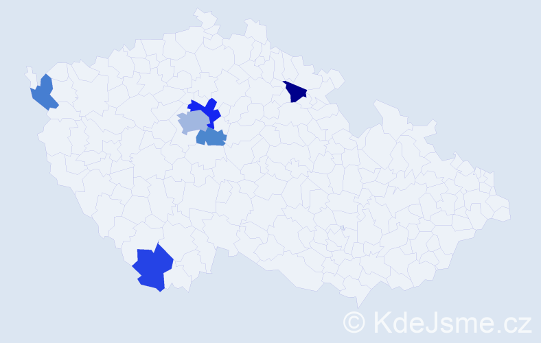 Příjmení: 'Engelen', počet výskytů 10 v celé ČR