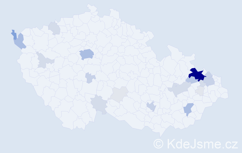 Příjmení: 'Hertel', počet výskytů 88 v celé ČR