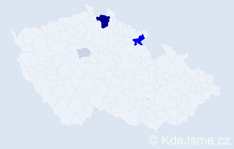 Příjmení: 'Kalbarczyk', počet výskytů 4 v celé ČR