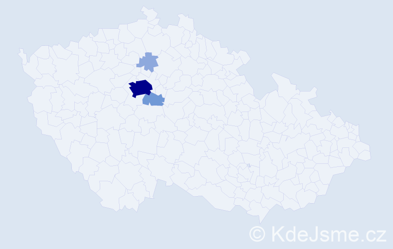 Příjmení: 'Šrepl', počet výskytů 9 v celé ČR