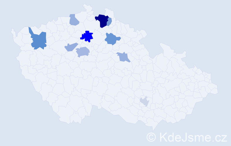 Příjmení: 'Horbach', počet výskytů 22 v celé ČR