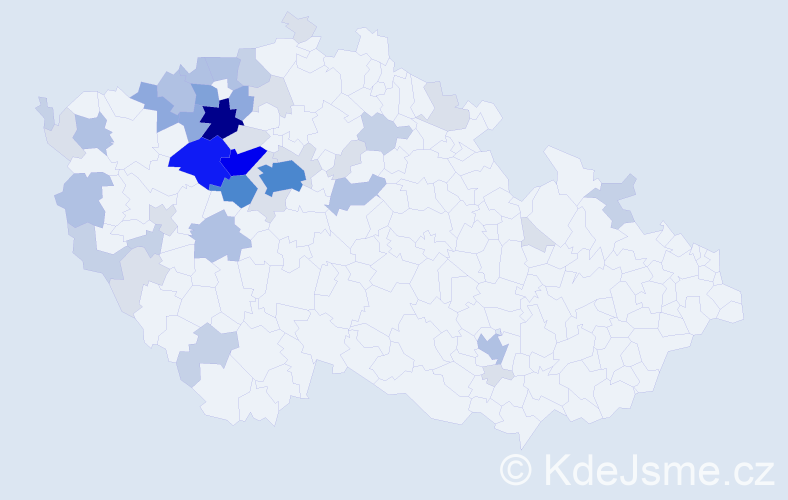 Příjmení: 'Mikovec', počet výskytů 149 v celé ČR